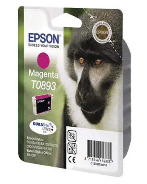 Epson E893m Druckerpatronen ma - Epson T0893 m, C13T08934011 für z.B. Epson Stylus SX 210, Epson Stylus Office BX 300 F, Epson Stylus S 20