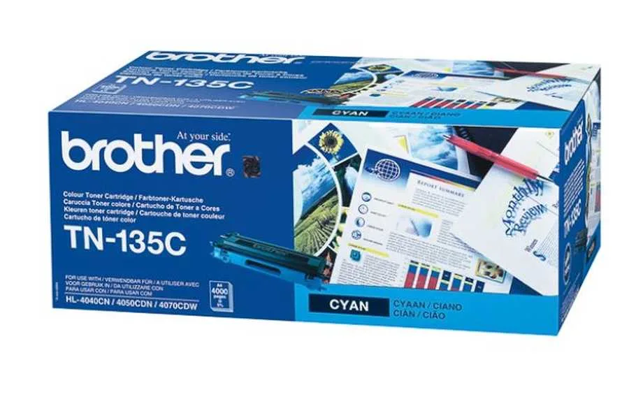 Brother B135C Toner XL cy - Brother TN-135C für z.B. Brother DCP -9040 CN, Brother DCP -9042 CDN, Brother DCP -9042 CN, Brother DCP -9045 CDN