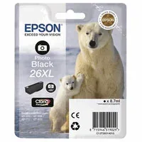Epson E26XLphbk Druckerpatronen XL bkph - Epson No. 26XL phbk, C13T26314010 für z.B. Epson Expression Premium XP -510