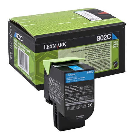 Lexmark L80 Toner cy - Lexmark 80C20C0 für z.B. Lexmark CX 310 dn, Lexmark CX 310 n, Lexmark CX 410 de, Lexmark CX 410 dte, Lexmark CX 410 e