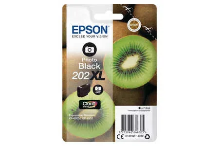 Epson E2H1 Druckerpatronen XL bk - Epson T02H1, No. 202XL phbk, C13T02H14010 für z.B. Epson Expression Premium XP -6000