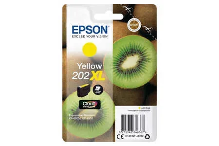 Epson E2H4 Druckerpatronen XL ye - Epson T02H4, No. 202XL y, C13T02H44010 für z.B. Epson Expression Premium XP -6000