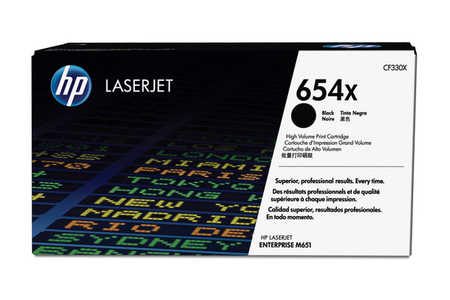 HP H654A Toner black - HP No. 654A, CF330X für z.B. HP Color LaserJet Enterprise M 651 dn, HP Color LaserJet Enterprise M 651 n