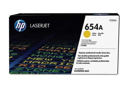 Original Tonerpatrone gelb HP No. H654, CF332A
