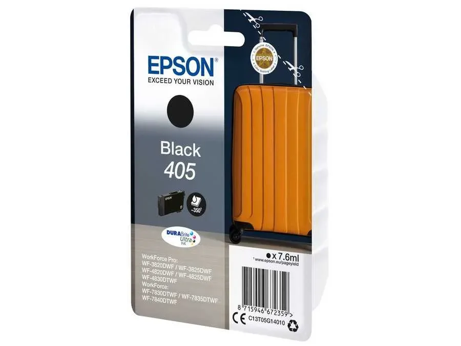 Epson E405BK Druckerpatronen bk - Epson No. 405BK, T05G14010 für z.B. Epson WorkForce ECC 7000, Epson WorkForce Pro WF -3800