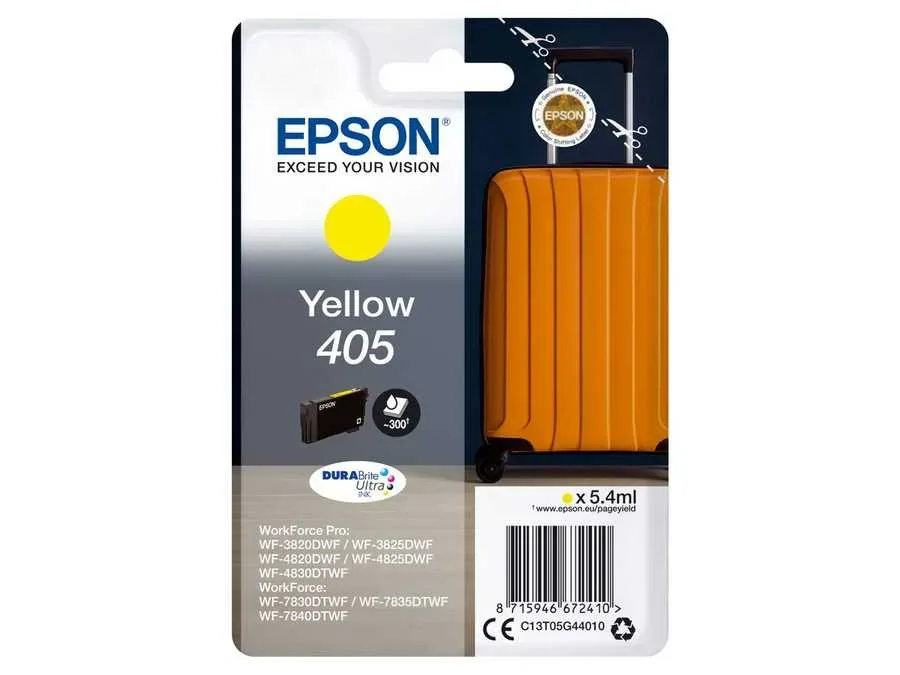 Epson E405Y Druckerpatronen y - Epson No. 405Y, T05G44010 für z.B. Epson WorkForce ECC 7000, Epson WorkForce Pro WF -3800