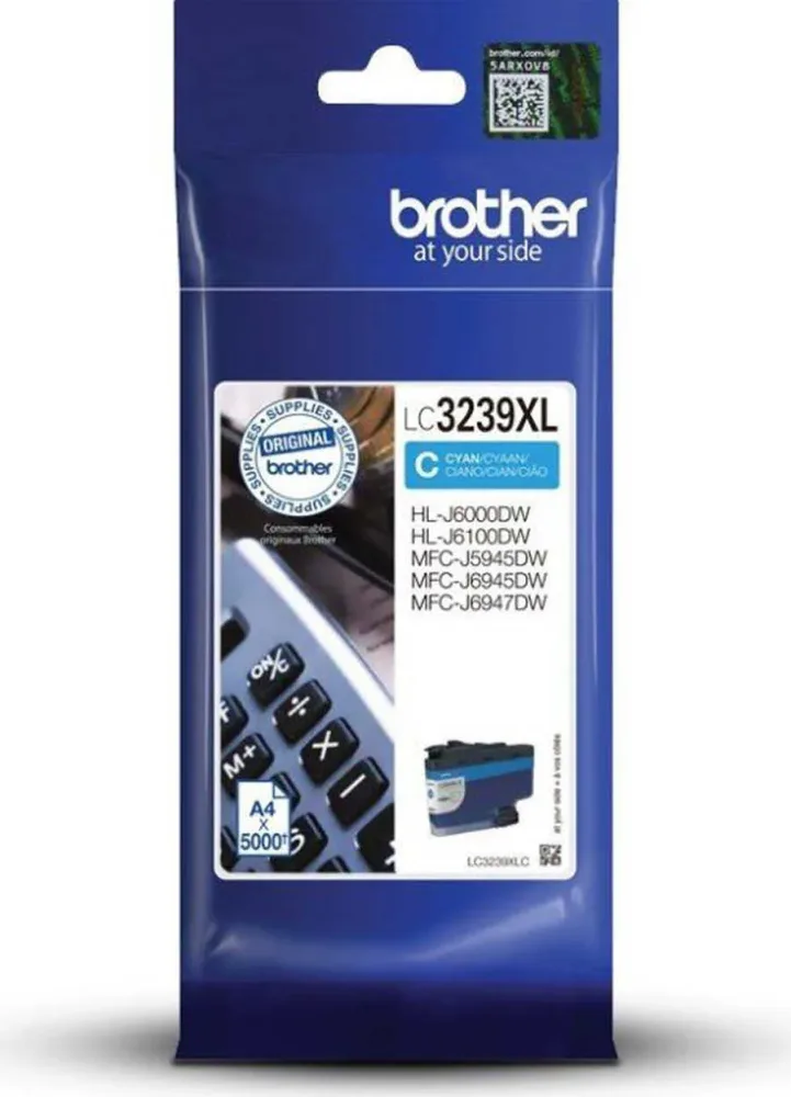 Brother B3237/3239 Druckerpatronen XL c - Brother LC3239XLC für z.B. Brother MFCJ 6947 DW, Brother HLJ 6000 DW, Brother HLJ 6100 DW