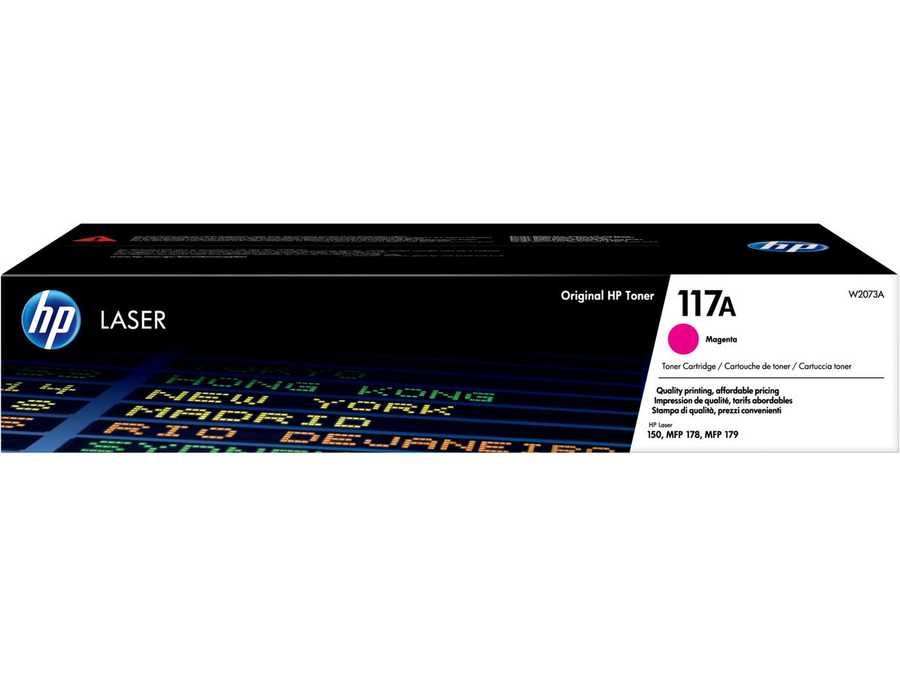 HP H117AM Toner magenta - HP No. 117A M, W2073A für z.B. HP Color Laser MFP 178 nw, HP Color Laser MFP 178 nwg, HP Color Laser 150 a