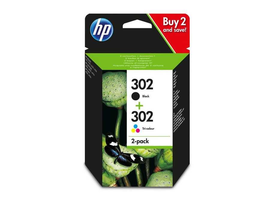 HP H302 Druckerpatronen (C, BK) - Epson No. 302, X4D37AE für z.B. Epson WorkForce Pro WPM 4000, Epson WorkForce Pro WPM 4015 DN