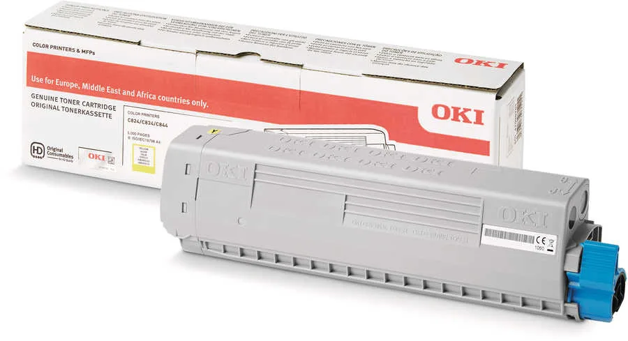 Oki O4709 Toner y - OKI 47095701 für z.B. OKI C 834 DN, OKI C 834, OKI C 824 dn, OKI C 824 n, OKI C 824, OKI C 834 dnw, OKI C 834 nw