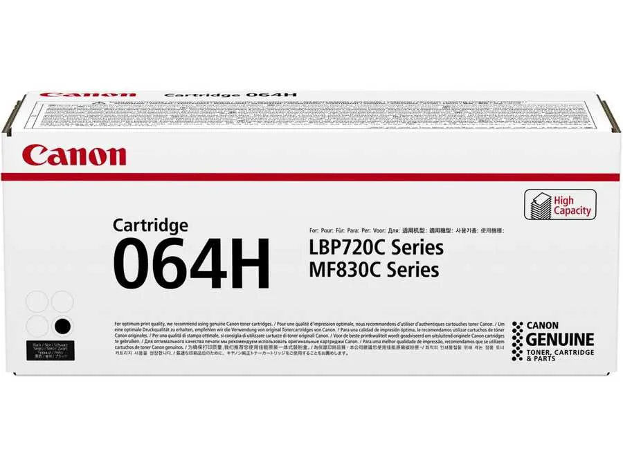 Canon H064Hbk Toner XL bk - Canon CRG-064H bk, 4938C001 für z.B. Canon iSENSYS LBP 722 Cdw, Canon iSENSYS MF 832 Cdw