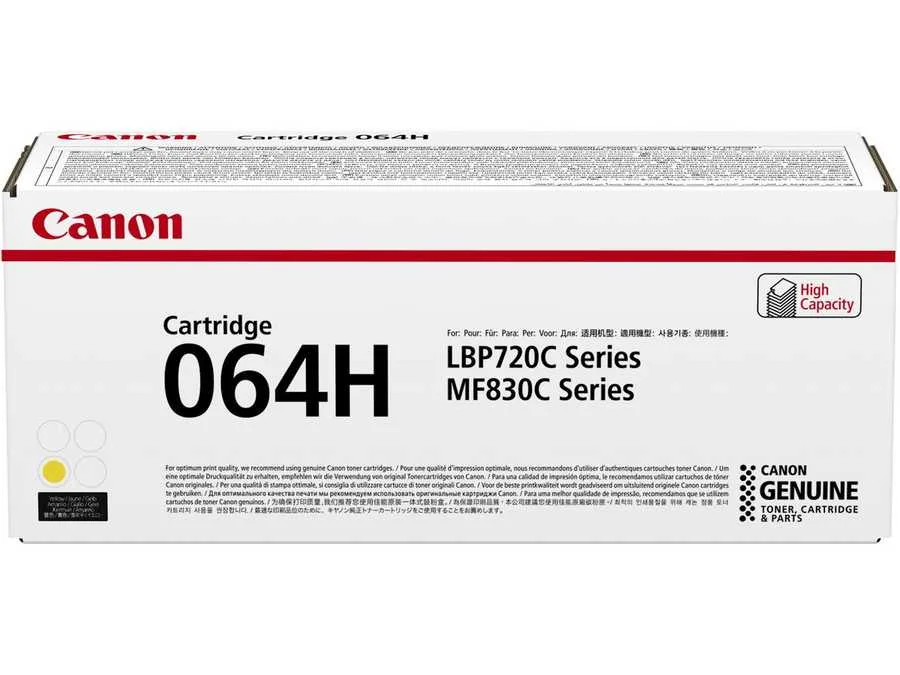 Canon H064Hy Toner XL y - Canon CRG-064H y, 4932C001 für z.B. Canon iSENSYS LBP 722 Cdw, Canon iSENSYS MF 832 Cdw, Canon iSENSYS LBP 732 Cdw