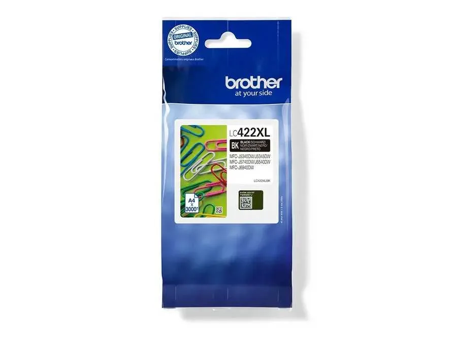 Brother B422XLBK Druckerpatronen XL bk - Brother LC-422XLBK für z.B. Brother MFCJ 5740 DW, Brother MFCJ 6940 DW, Brother MFCJ 5345 DW