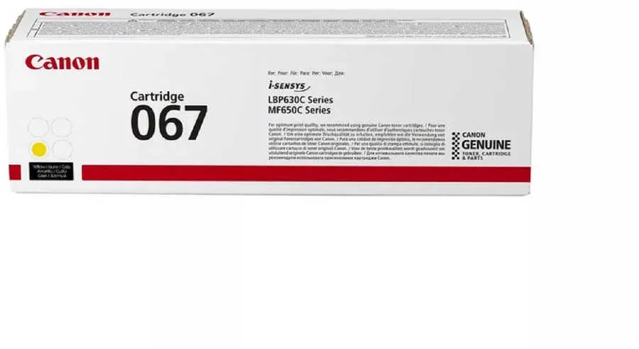Canon H207-W2210/1/2/3-C067 Toner y - Canon 067 y, 5100C002 für z.B. Canon iSENSYS MF 651 Cw, Canon iSENSYS MF 650, Canon iSENSYS MF 655 Cdw