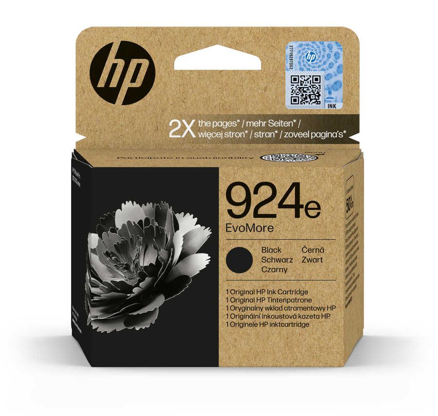 HP H924ebk Druckerpatronen XL bk - HP No. 924e bk, 4K0V0NE für z.B. HP OfficeJet Pro 8120 e, HP OfficeJet Pro 8120, HP OfficeJet Pro 8122 e