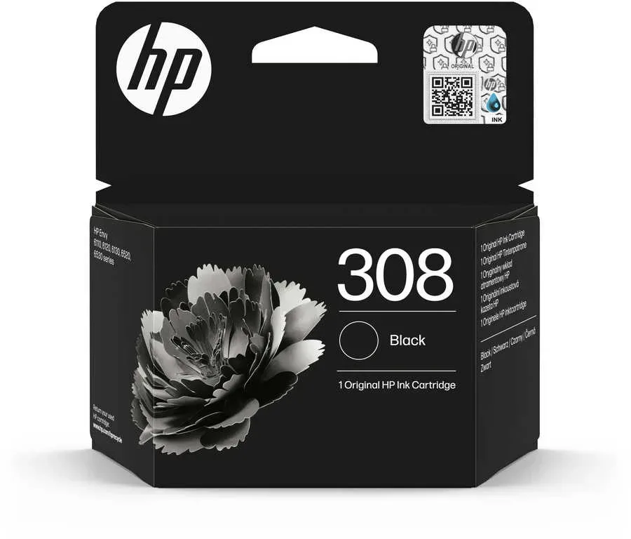 HP -  Tinte 7FP21UE 308 Schwarz, One Size