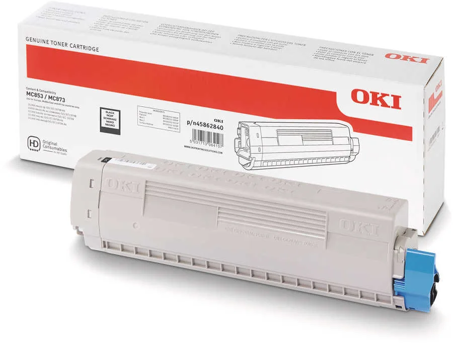 Oki O4586 Toner bk - OKI 45862840 für z.B. OKI MC 853 dn, OKI MC 853 dnct, OKI MC 853 dnv, OKI MC 853, OKI MC 870, OKI MC 873 dn, OKI MC 873