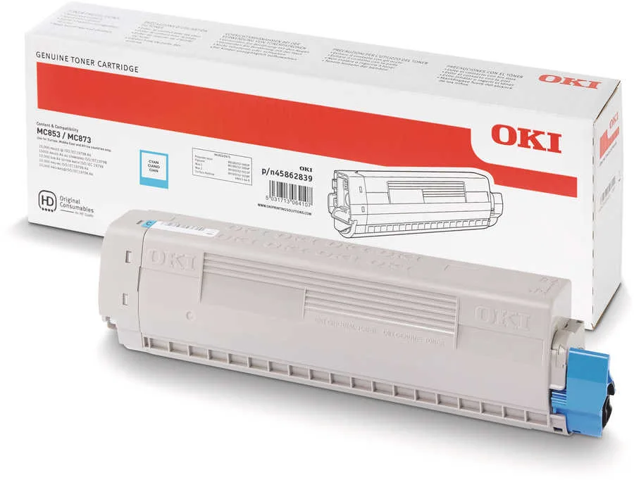 Oki O4586 Toner c - OKI 45862839 für z.B. OKI MC 853 dn, OKI MC 853 dnct, OKI MC 853 dnv, OKI MC 853, OKI MC 870, OKI MC 873 dn, OKI MC 873