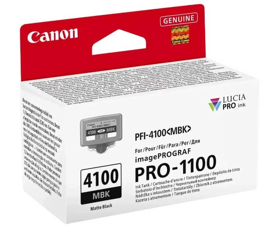 Canon C4100MBK Druckerpatronen schwarz - Canon PFI-4100MBK für z.B. Canon imagePROGRAF Pro -1100, Canon imagePROGRAF Pro -1100 GB