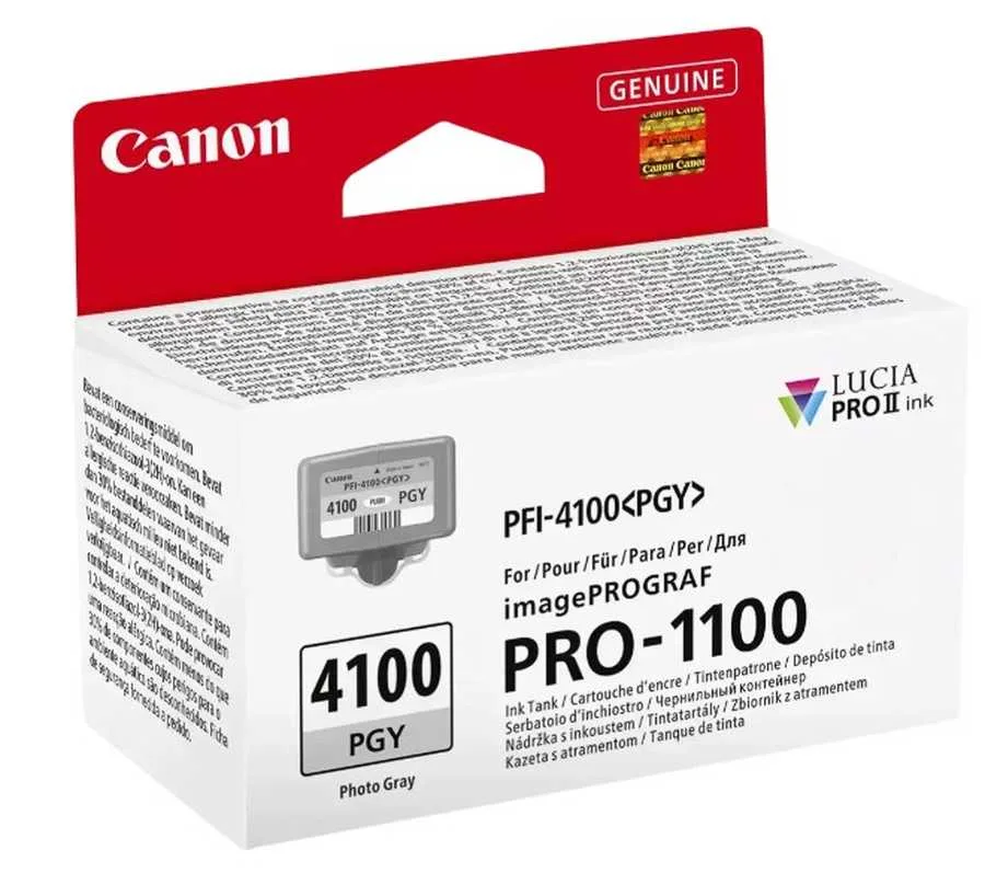Canon C4100PGY Druckerpatronen photo gy - Canon PFI-4100PGY für z.B. Canon imagePROGRAF Pro -1100, Canon imagePROGRAF Pro -1100 GB