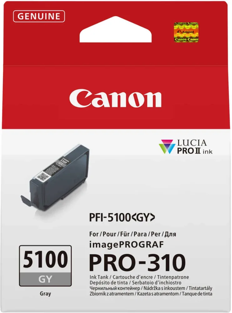 Canon C5100GY Druckerpatronen photo grau - Canon PFI-5100GY für z.B. Canon imagePROGRAF PRO -310