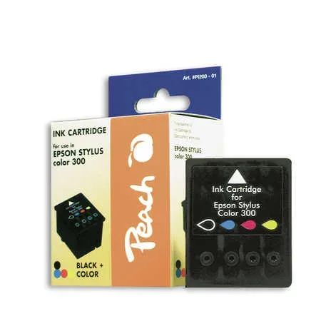 Peach E138 Druckerpatrone (col, bk) ersetzt Epson S020138 für z.B. Epson Stylus Color 300