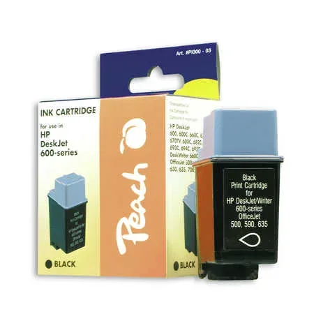 Peach HP 29 BK Druckkopf bk ersetzt HP, Pitney Bowes, Apple No. 29 BK, 51629A für z.B. Apple Color Stylewriter 4100, Apple Color Stylewriter 4500