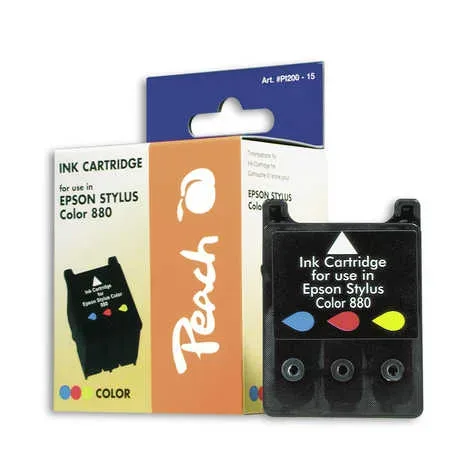 Peach E20 C Druckerpatrone col ersetzt Epson T020C, C13T02040110 für z.B. Epson Stylus Color 8 Cube, Epson Stylus Color 880, Epson Stylus Color 880 I