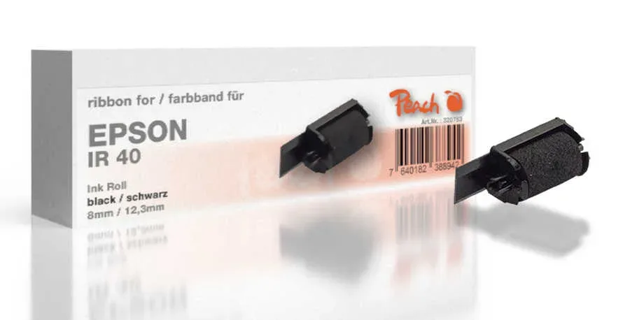 Farbbandkassette kompatibel zu Epson IR 40, schwarz, Gr744, 5-Pack Epson