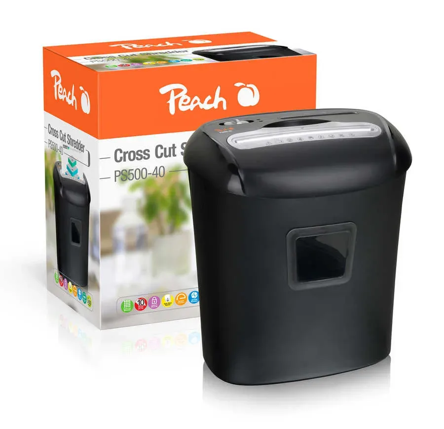 P-4 - 10 Blatt - Peach Aktenvernichter - PS500-40