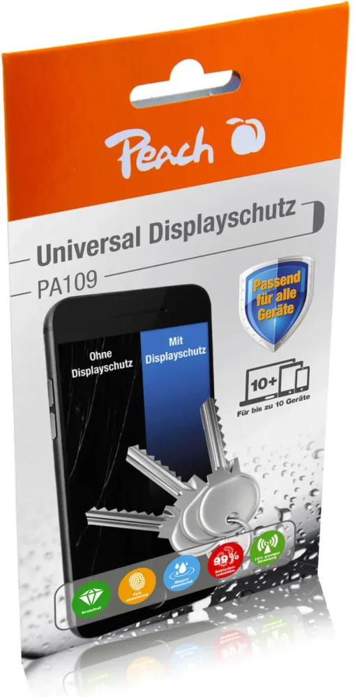 Peach Liquid Glass Display Schutz, PA109