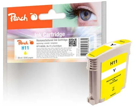 Peach HP 11 y Druckerpatrone ye ersetzt HP No. 11 y, C4838A für z.B. HP OfficeJet 9120, HP Business InkJet 1000, HP Business InkJet 1100, HP CP 1700