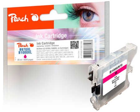 Peach B970 M XL-Druckerpatrone ma ersetzt Brother LC-970M, LC-1000M für z.B. Brother DCP -130 C, Brother DCP -135 C, Brother DCP -150 C