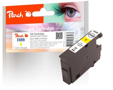 Peach E894 y Druckerpatrone ye ersetzt Epson T0894 y, C13T08944011 für z.B. Epson Stylus SX 210, Epson Stylus Office BX 300 F, Epson Stylus S 20