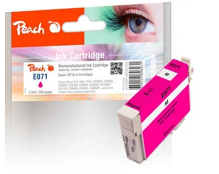 Peach E713 m Druckerpatrone XL ma ersetzt Epson T0713 m, C13T07134011 für z.B. Epson Stylus DX 7400, Epson Stylus SX 210, Epson Stylus D 120