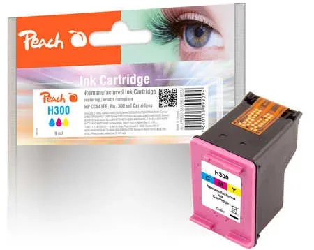 Peach HP 300 c Druckkopf col ersetzt HP No. 300 c, CC643EE für z.B. HP DeskJet D 1600, HP DeskJet D 1658, HP DeskJet D 1660, HP DeskJet D 1663