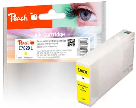 Peach E70 Druckerpatrone XL ye ersetzt Epson T7024 y, C13T70244010 für z.B. Epson WorkForce Pro WP -4015 DN, Epson WorkForce Pro WP -4025 DW