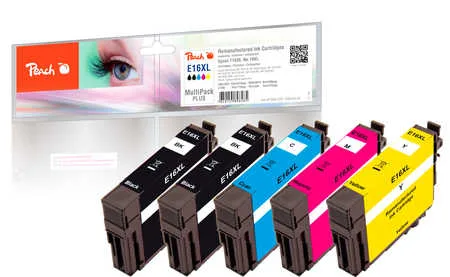 Peach - Tinte Epson Nr. 16XL (T1636) 2x BK, 500 Stück