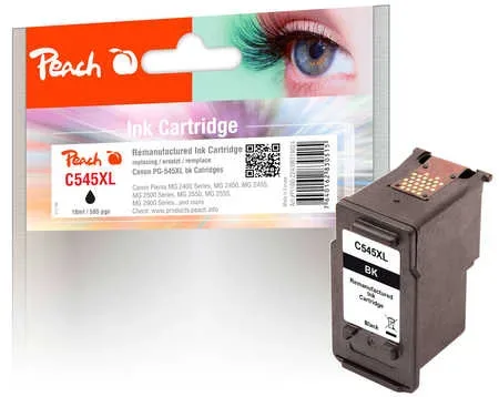 Peach C545 XL Druckkopf XL bk ersetzt Canon PG-545XL, 8286B001 für z.B. Canon Pixma TS 3350, Canon Pixma MG 3051, Canon Pixma MG 2450