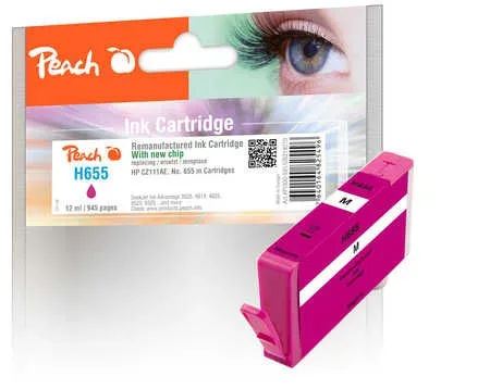 Peach HP 655 m Druckerpatrone ma ersetzt HP No. 655 m, CZ111AE für z.B. HP DeskJet Ink Advantage 3525, HP DeskJet Ink Advantage 4615