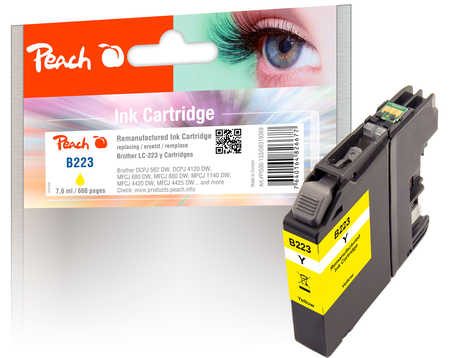 Peach - PI500-133 Druckerpatrone 1 Stück(e) Kompatibel Standardertrag Gelb, One Size