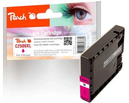 Peach C2500 XLM Druckerpatrone XL ma ersetzt Canon PGI-2500XLM, 9266B001 für z.B. Canon Maxify MB 5150, Canon Maxify MB 5450, Canon Maxify iB 4000