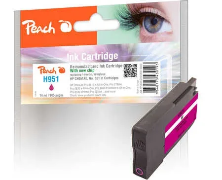 Peach HP 951 m Druckerpatrone ma ersetzt HP No. 951 m, CN051A für z.B. HP OfficeJet Pro 8600 Plus e-All-in-One, HP OfficeJet Pro 8100 ePrinter