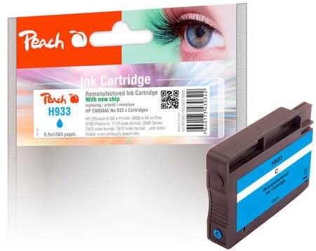 Peach HP 933 c Druckerpatrone cy ersetzt HP No. 933 c, CN058A für z.B. HP OfficeJet 6700 Premium, HP OfficeJet 6100 e-Printer, HP OfficeJet 7110