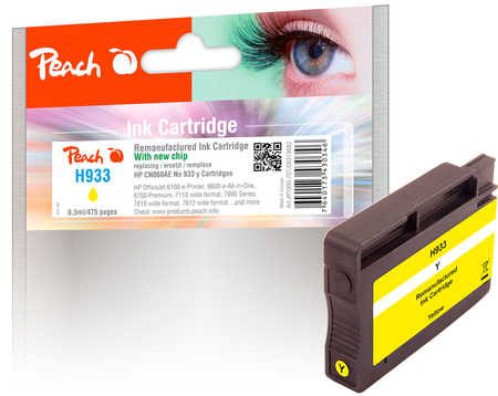 Peach HP 933 y Druckerpatrone ye ersetzt HP No. 933 y, CN060A für z.B. HP OfficeJet 6700 Premium, HP OfficeJet 6100 e-Printer, HP OfficeJet 7110
