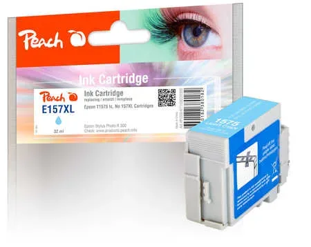 Peach E157 Druckerpatrone XL cyli ersetzt Epson T1575LC, C13T15754010 für z.B. Epson Stylus Photo R 3000