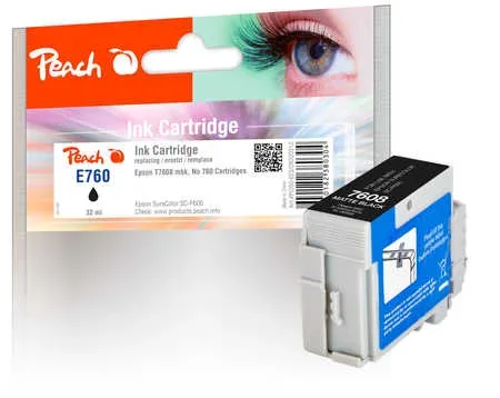 Peach E760 Druckerpatrone matte bk ersetzt Epson T7608MBK, C13T76084010 für z.B. Epson SureColor SCP 600