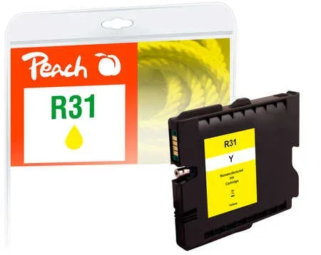 Peach R31 Druckerpatrone ye ersetzt Ricoh GC31Y, 405691 für z.B. Ricoh Aficio GX e 2600, Ricoh Aficio GX e 3300, Ricoh Aficio GX e 3300 n
