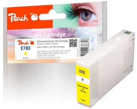 Peach E70 Druckerpatrone ye ersetzt Epson T7034 y, C13T70344010 für z.B. Epson WorkForce Pro WP -4015 DN, Epson WorkForce Pro WP -4025 DW