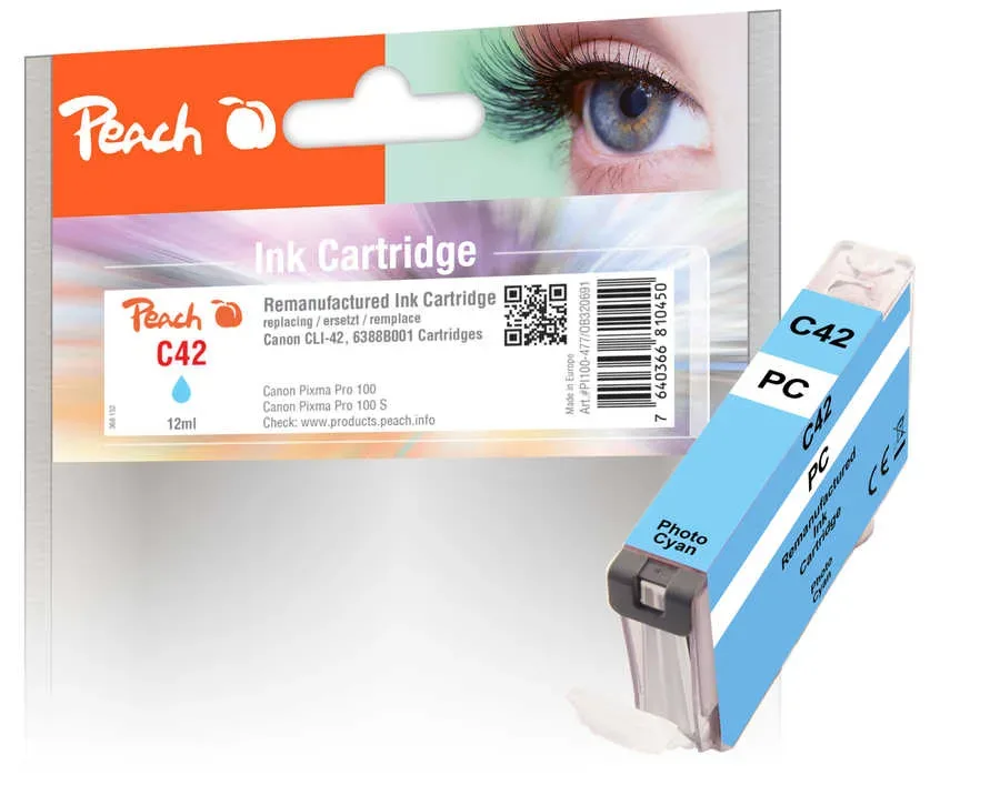 Peach C42 PC Druckerpatrone cyli ersetzt Canon CLI-42PC, 6388B001 für z.B. Canon Pixma PRO -100, Canon Pixma PRO -100 S